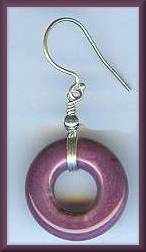Zulugrass Plum Porcelain Earrings