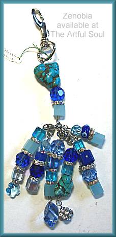 Zenobia Lina Lina Blue Sky Purse Charm