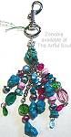 Zenobia Lina Lina Turqoise Rose Purse Charm