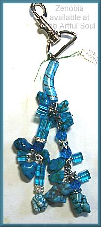 Zenobia Lina Lina Turquoise Purse Charm