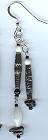Zendik Arts Paper Bead B&W Earrings